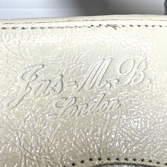 Jas M.B. London White Leather Shoulder and Tote Purse Large - Picture 5 of 16